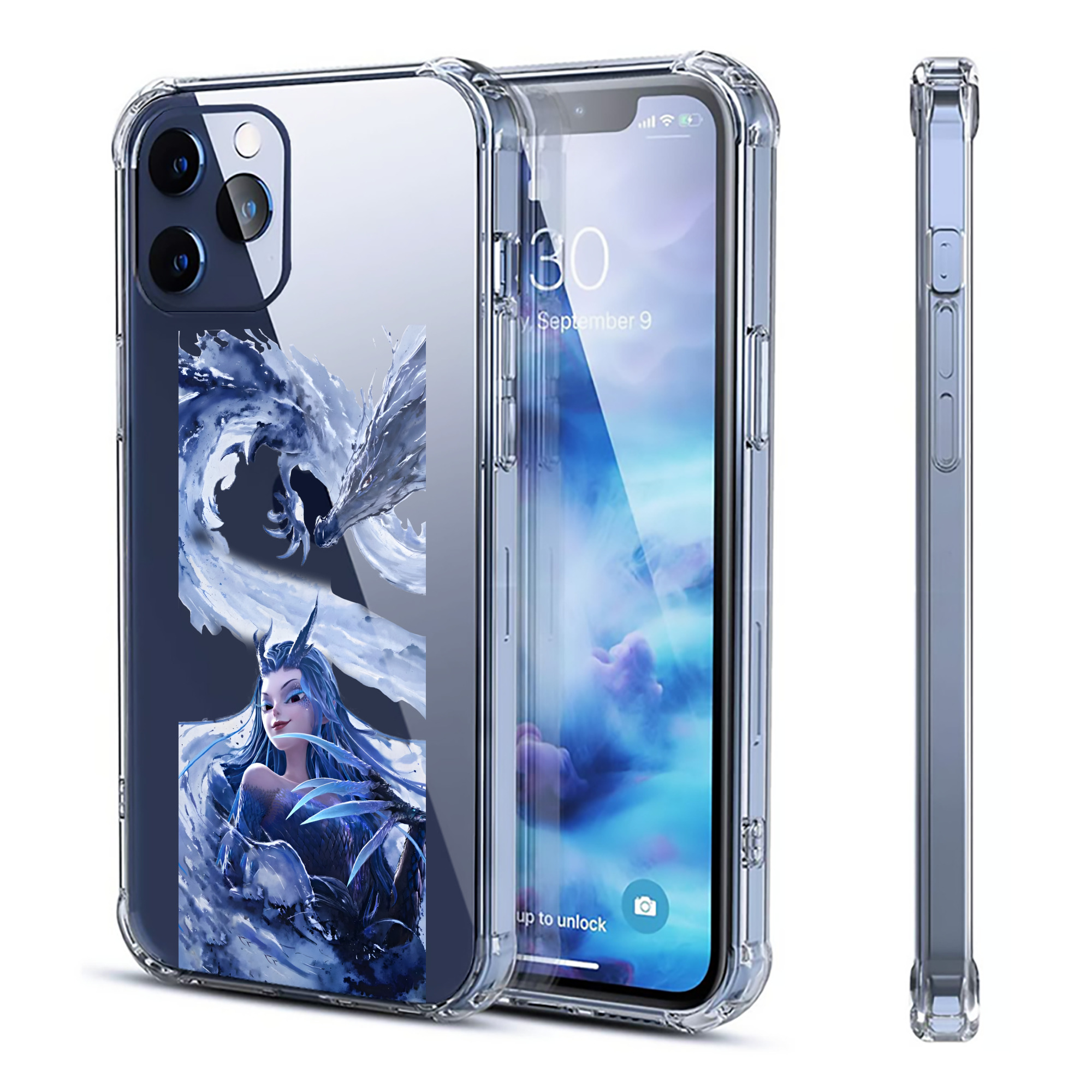 （画像用） Ne Zha 2 ナタ 魔童の大暴れ 【iPhone 12シリーズ対応】透明スマホケース（クリアソフトケース）